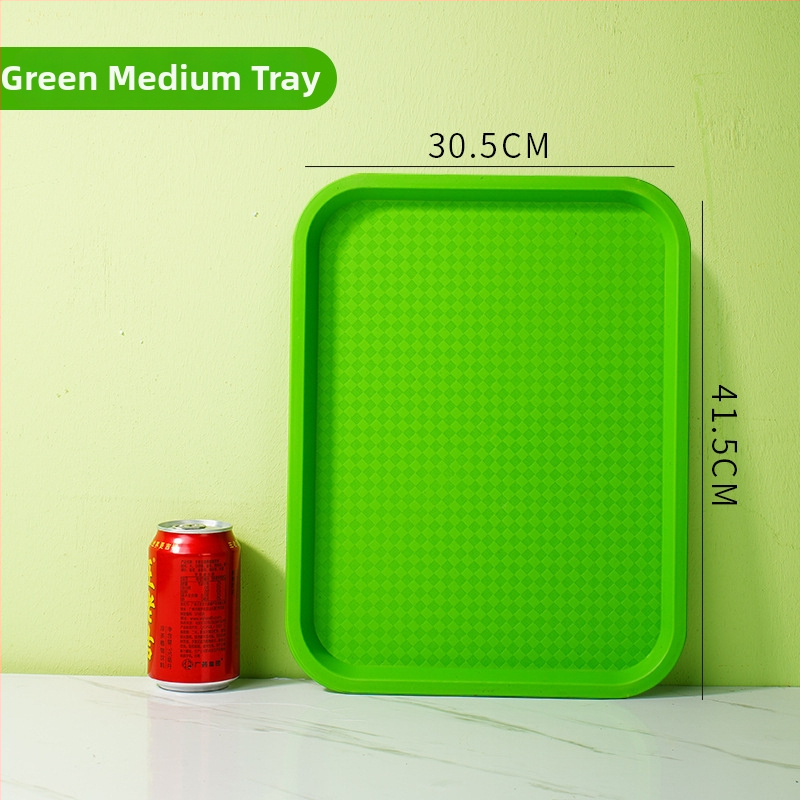 Gyorséttermi tálca, műanyag, négyzet alakú, egyszerű mintázat, modern minimalista stílus, logóval