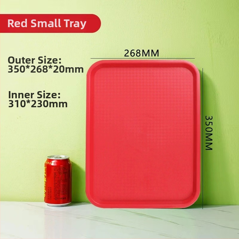 Gyorséttermi tálca, műanyag, négyzet alakú, egyszerű mintázat, modern minimalista stílus, logóval