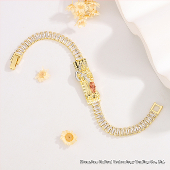 Ruiluoxi vara rokassprādze ar elektroplēšanu, karikatūru tēlu dizains, universāls stils