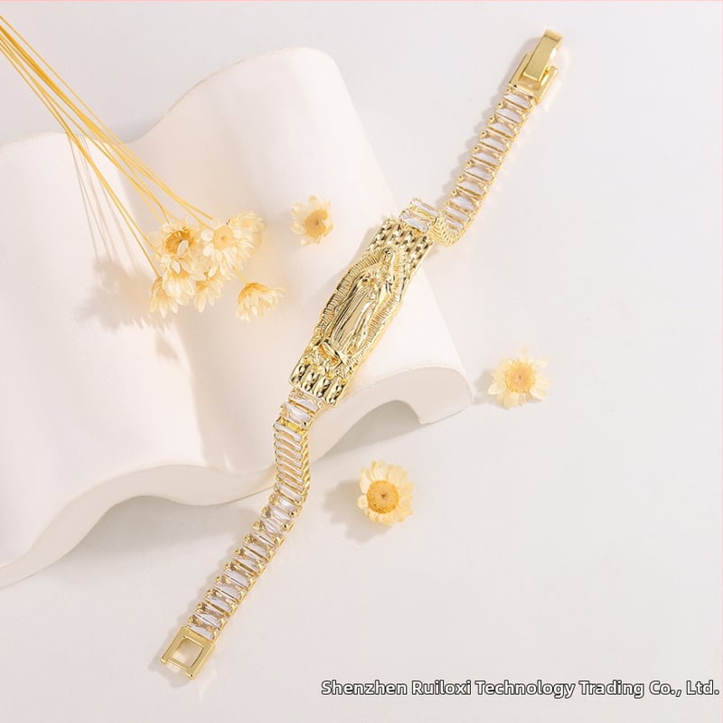 Ruiluoxi vara rokassprādze ar elektroplēšanu, karikatūru tēlu dizains, universāls stils