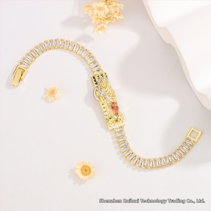 Ruiluoxi vara rokassprādze ar elektroplēšanu, karikatūru tēlu dizains, universāls stils