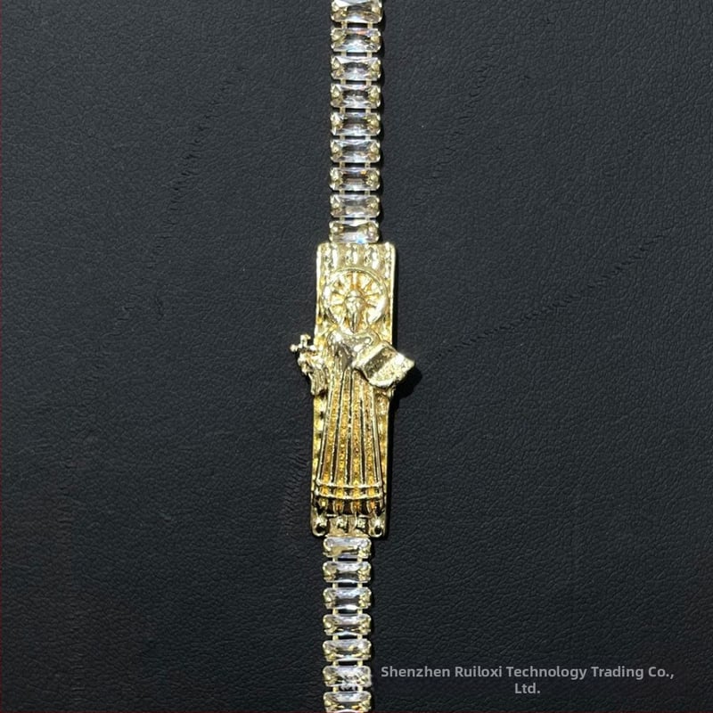 Ruiluoxi vara rokassprādze ar elektroplēšanu, karikatūru tēlu dizains, universāls stils