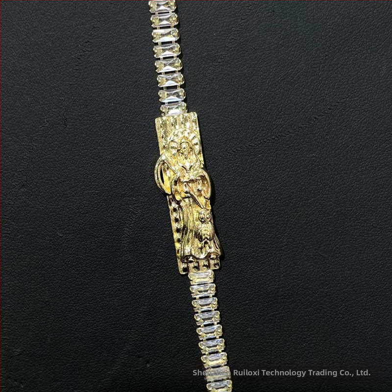 Ruiluoxi vara rokassprādze ar elektroplēšanu, karikatūru tēlu dizains, universāls stils