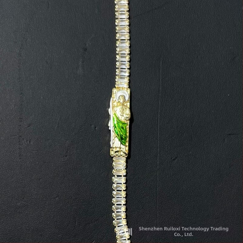 Ruiluoxi vara rokassprādze ar elektroplēšanu, karikatūru tēlu dizains, universāls stils