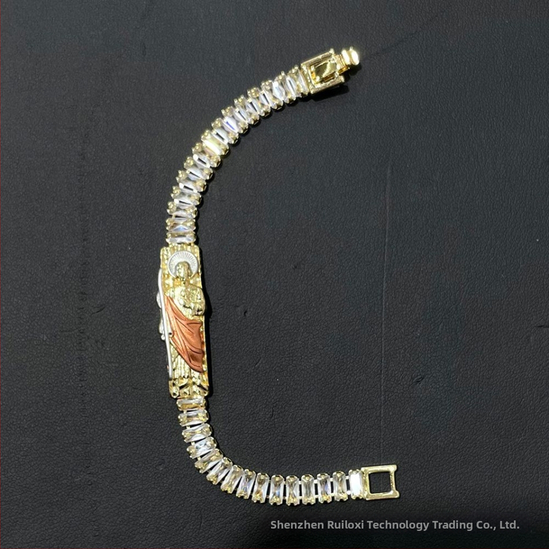 Ruiluoxi vara rokassprādze ar elektroplēšanu, karikatūru tēlu dizains, universāls stils