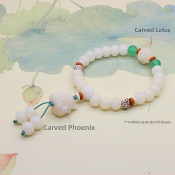 Bodhi juure käevõru – Bodhi seemned, etniline stiil, poleeritud viimistlus