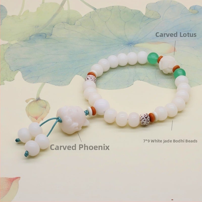 Bodhi juure käevõru – Bodhi seemned, etniline stiil, poleeritud viimistlus