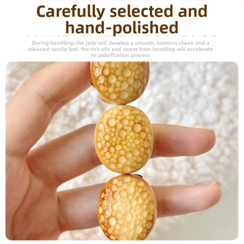 Käsitööline budistlike helmeste ripats Ivory Fruitist, Uus Hiina stiil, Graveerimine, Käsitöö ja Poleerimine