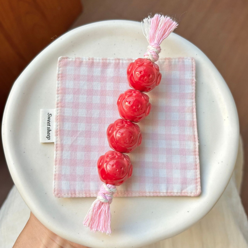 Käsitööline budistlike helmeste ripats Ivory Fruitist, Uus Hiina stiil, Graveerimine, Käsitöö ja Poleerimine