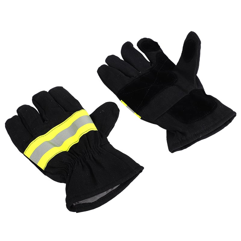 Ugunsdzēsēju cimdi no aramīda, liesmu izturība, augstas temperatūras aizsardzība glābšanas darbos