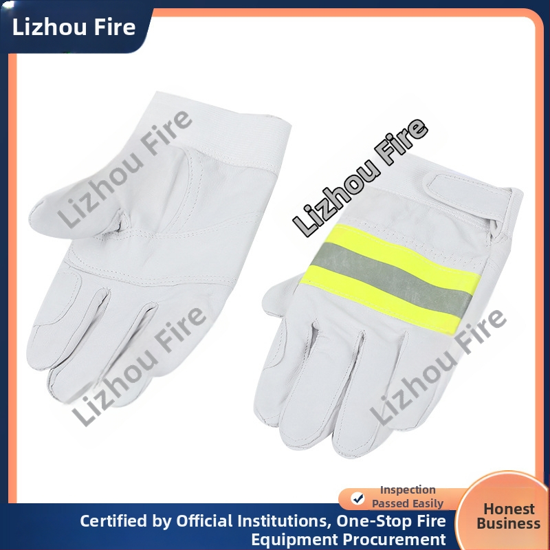 Ugunsdzēsēju cimdi no aramīda, liesmu izturība, augstas temperatūras aizsardzība glābšanas darbos