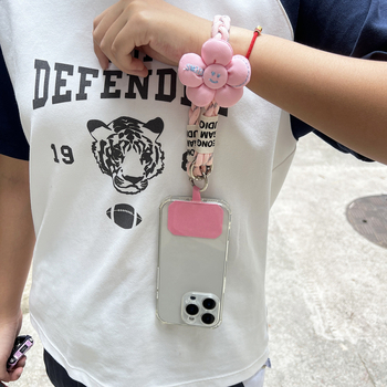 Κορδόνι για το τηλέφωνο, χειροποίητο, unisex, πολυεστερικό σκοινί με μεταλλική πόρπη