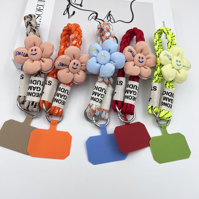 Κορδόνι για το τηλέφωνο, χειροποίητο, unisex, πολυεστερικό σκοινί με μεταλλική πόρπη