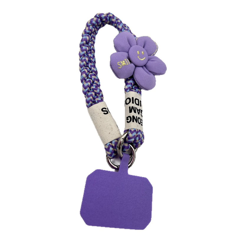 Κορδόνι για το τηλέφωνο, χειροποίητο, unisex, πολυεστερικό σκοινί με μεταλλική πόρπη