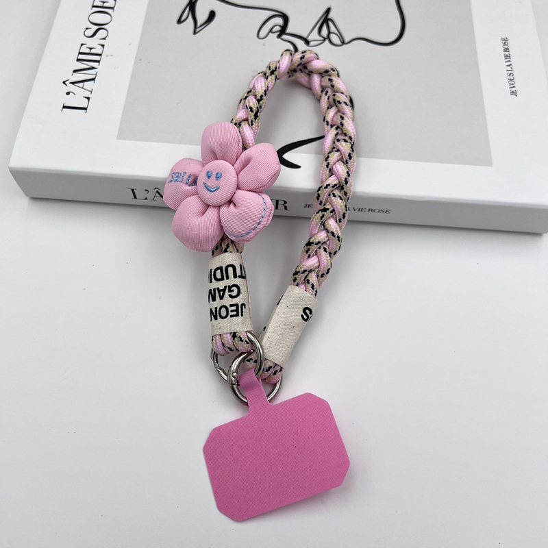 Κορδόνι για το τηλέφωνο, χειροποίητο, unisex, πολυεστερικό σκοινί με μεταλλική πόρπη