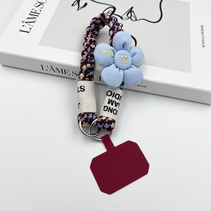 Κορδόνι για το τηλέφωνο, χειροποίητο, unisex, πολυεστερικό σκοινί με μεταλλική πόρπη