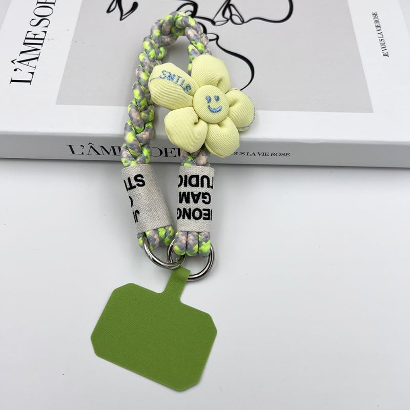 Κορδόνι για το τηλέφωνο, χειροποίητο, unisex, πολυεστερικό σκοινί με μεταλλική πόρπη