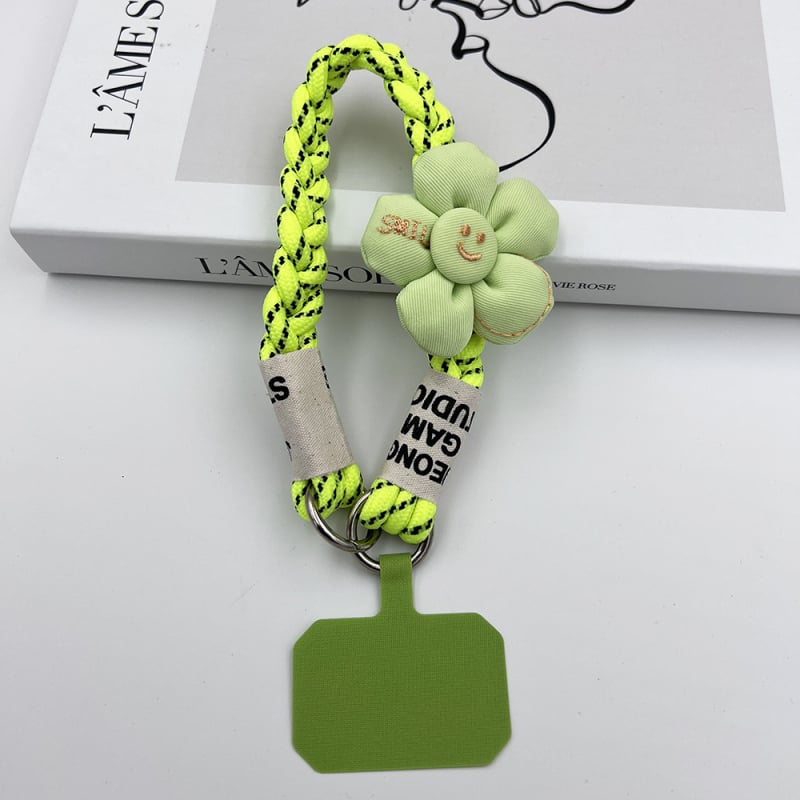 Κορδόνι για το τηλέφωνο, χειροποίητο, unisex, πολυεστερικό σκοινί με μεταλλική πόρπη