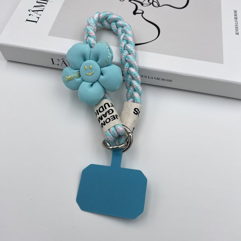 Κορδόνι για το τηλέφωνο, χειροποίητο, unisex, πολυεστερικό σκοινί με μεταλλική πόρπη