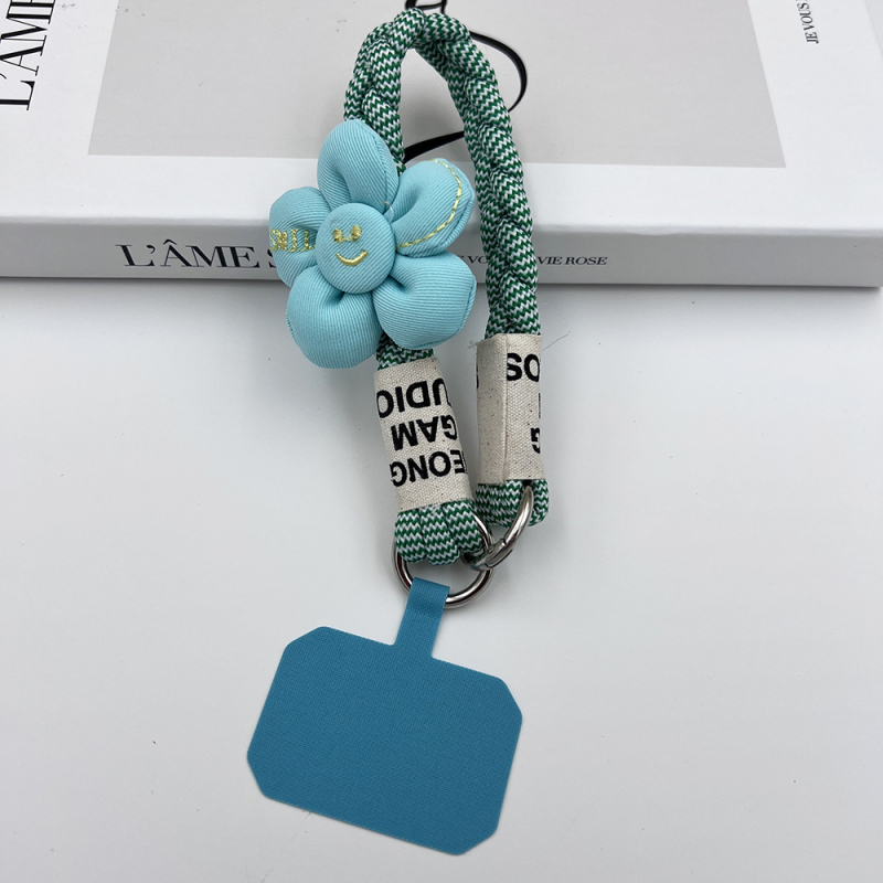 Κορδόνι για το τηλέφωνο, χειροποίητο, unisex, πολυεστερικό σκοινί με μεταλλική πόρπη