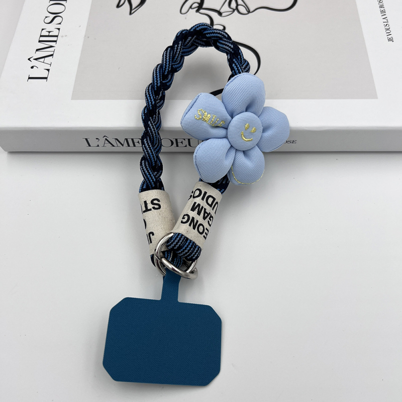 Κορδόνι για το τηλέφωνο, χειροποίητο, unisex, πολυεστερικό σκοινί με μεταλλική πόρπη