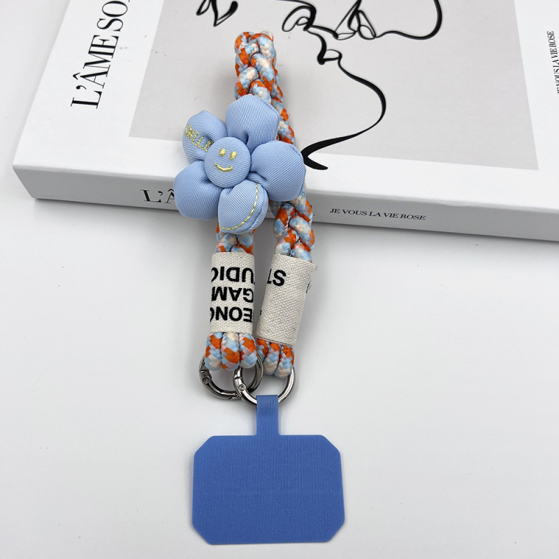 Κορδόνι για το τηλέφωνο, χειροποίητο, unisex, πολυεστερικό σκοινί με μεταλλική πόρπη