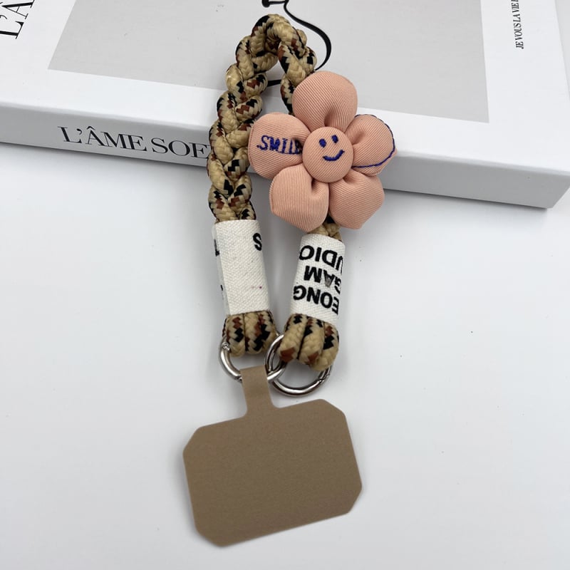 Κορδόνι για το τηλέφωνο, χειροποίητο, unisex, πολυεστερικό σκοινί με μεταλλική πόρπη