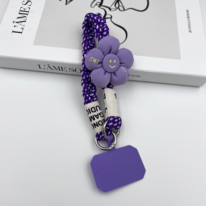 Κορδόνι για το τηλέφωνο, χειροποίητο, unisex, πολυεστερικό σκοινί με μεταλλική πόρπη