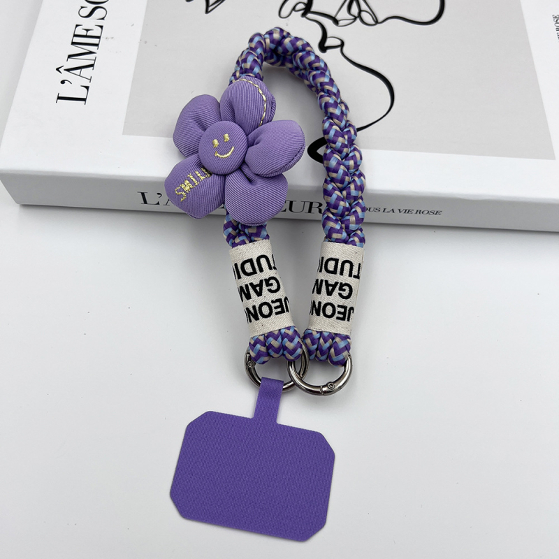 Κορδόνι για το τηλέφωνο, χειροποίητο, unisex, πολυεστερικό σκοινί με μεταλλική πόρπη