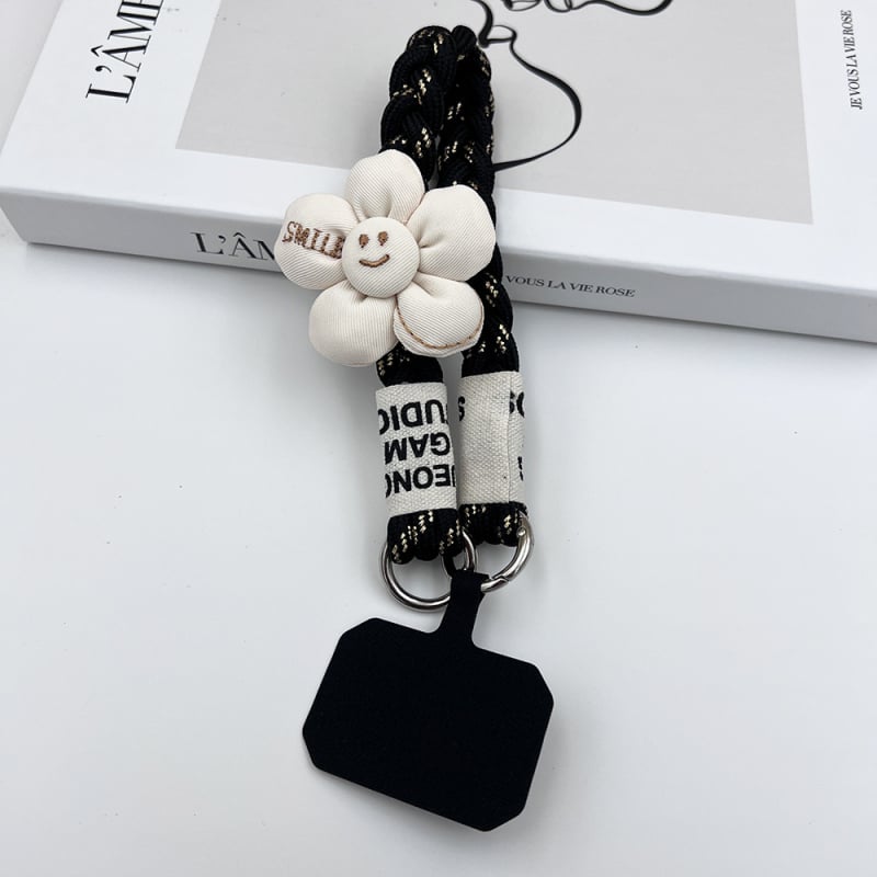 Κορδόνι για το τηλέφωνο, χειροποίητο, unisex, πολυεστερικό σκοινί με μεταλλική πόρπη