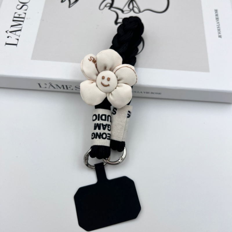 Κορδόνι για το τηλέφωνο, χειροποίητο, unisex, πολυεστερικό σκοινί με μεταλλική πόρπη