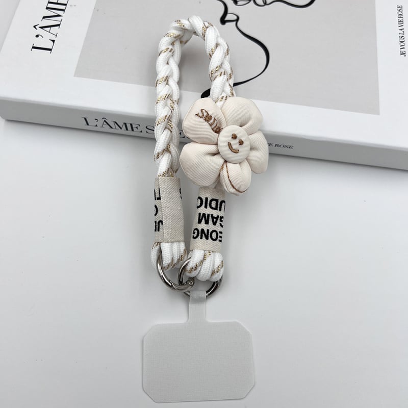 Κορδόνι για το τηλέφωνο, χειροποίητο, unisex, πολυεστερικό σκοινί με μεταλλική πόρπη