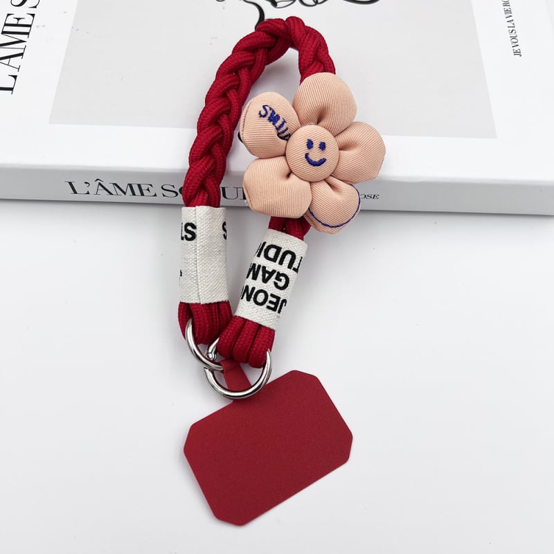 Κορδόνι για το τηλέφωνο, χειροποίητο, unisex, πολυεστερικό σκοινί με μεταλλική πόρπη