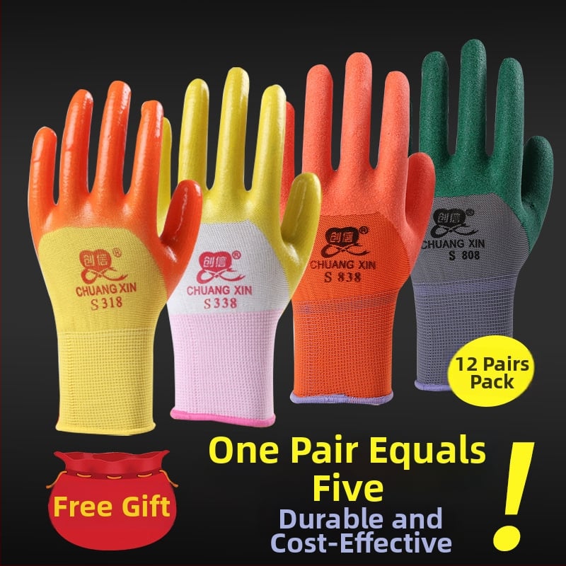 Darba cimdi - nolietojumizturīgi, izturīgi, ūdensizturīgi, eļļas izturīgi, caurduršanas pretestība (Garums 23 cm; Svars 84 g; Eļļas izturība)