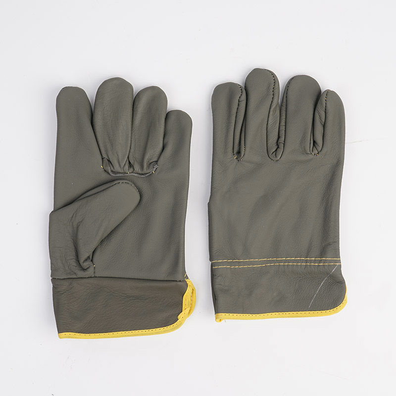 Ilgas liellopa ādas aizsargcimdi pret suņu kodieniem un kaķu skrāpējumiem, pastiprinātas konstrukcijas treniņam