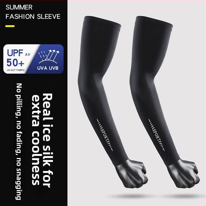 Лятни ръкави с UV защита, ледена коприна, нейлон-спандекс смес, тънки и дишащи