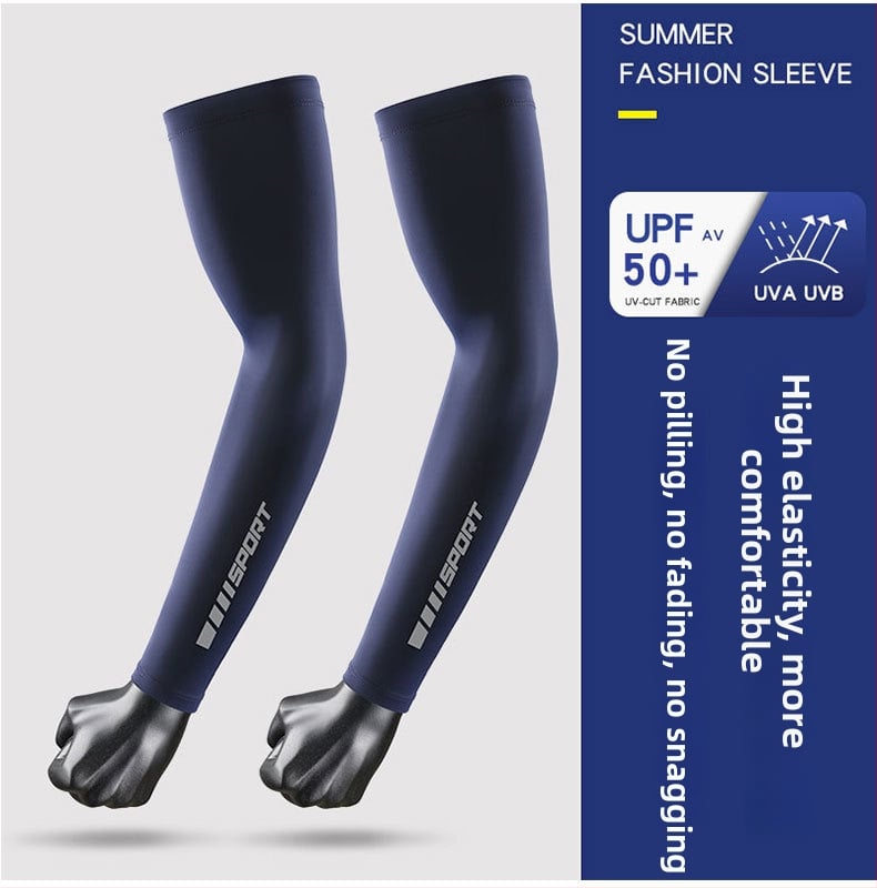 Лятни ръкави с UV защита, ледена коприна, нейлон-спандекс смес, тънки и дишащи