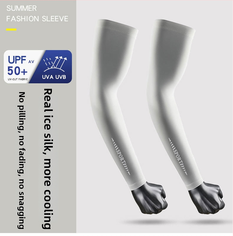 Лятни ръкави с UV защита, ледена коприна, нейлон-спандекс смес, тънки и дишащи