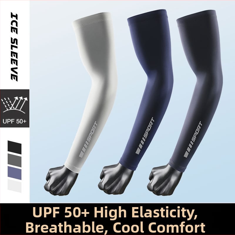 Лятни ръкави с UV защита, ледена коприна, нейлон-спандекс смес, тънки и дишащи