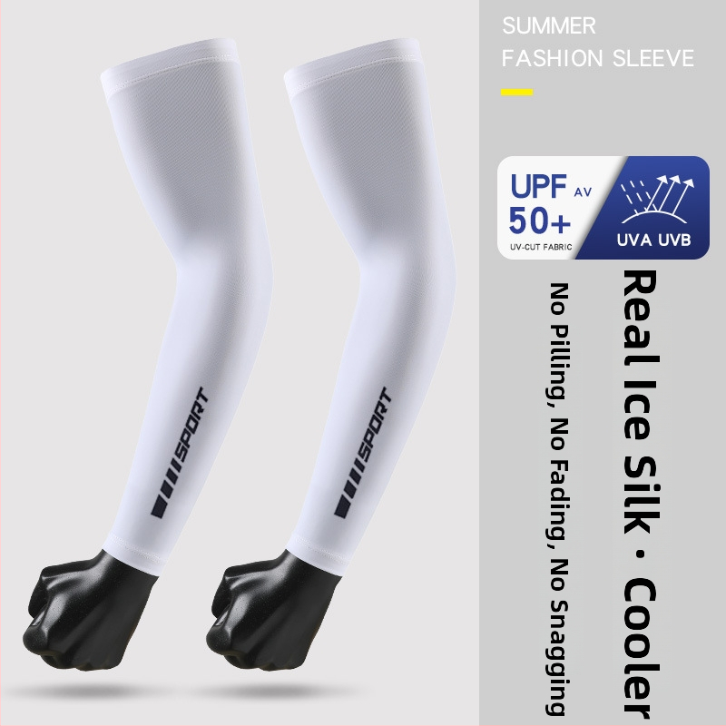 Лятни ръкави с UV защита, ледена коприна, нейлон-спандекс смес, тънки и дишащи