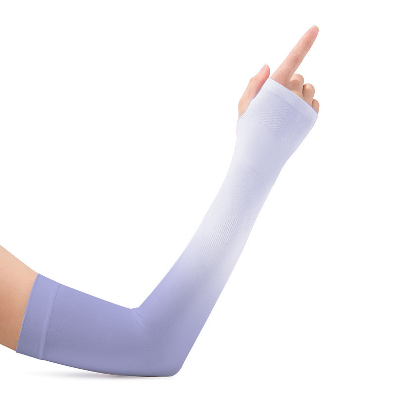 Градиентни Ice Silk ръкави за UV защита и репелент срещу комари – дамски ръкави за езда на открито, нейлон 81–95%