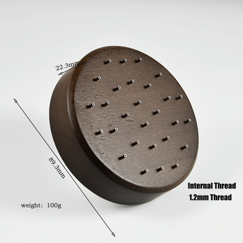 Puidust juveelide display statiiv, üks kiht, kõrgekvaliteediline stiil, puuritud konstruktsioon