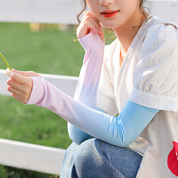 Ръкавчета за UV защита от ледена коприна за лято – за шофиране и каране, основна тъкан: найлон, ледена коприна 81-95%