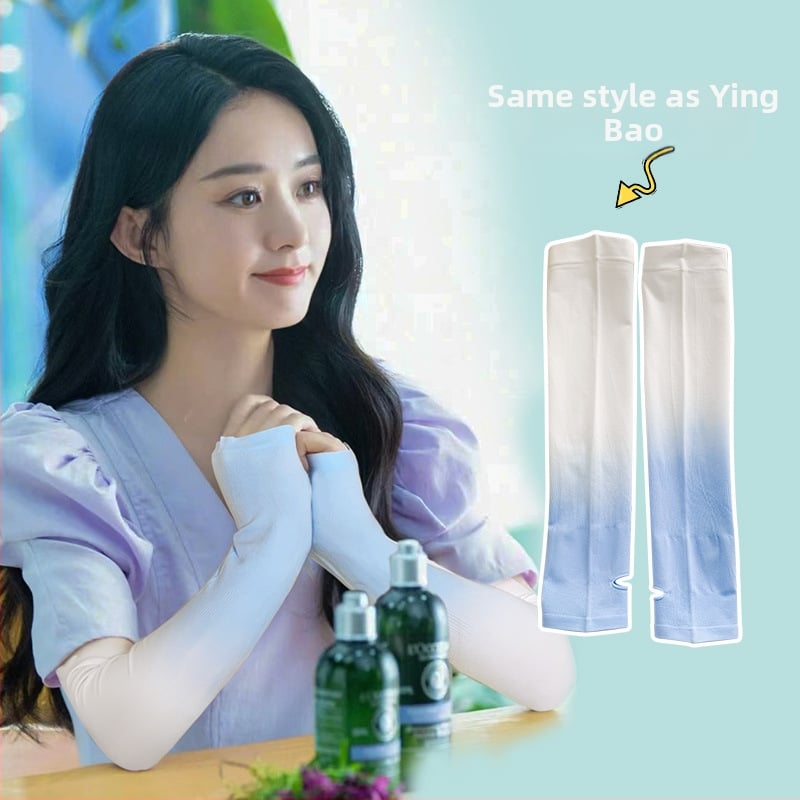 Ръкавчета за UV защита от ледена коприна за лято – за шофиране и каране, основна тъкан: найлон, ледена коприна 81-95%