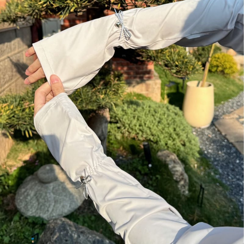 Ženske zaštitne rukave od najlona Ice Silk – produžene, lagane i elegantne, za vožnju biciklom i automobilom; glavni materijal: najlon (81–95%)