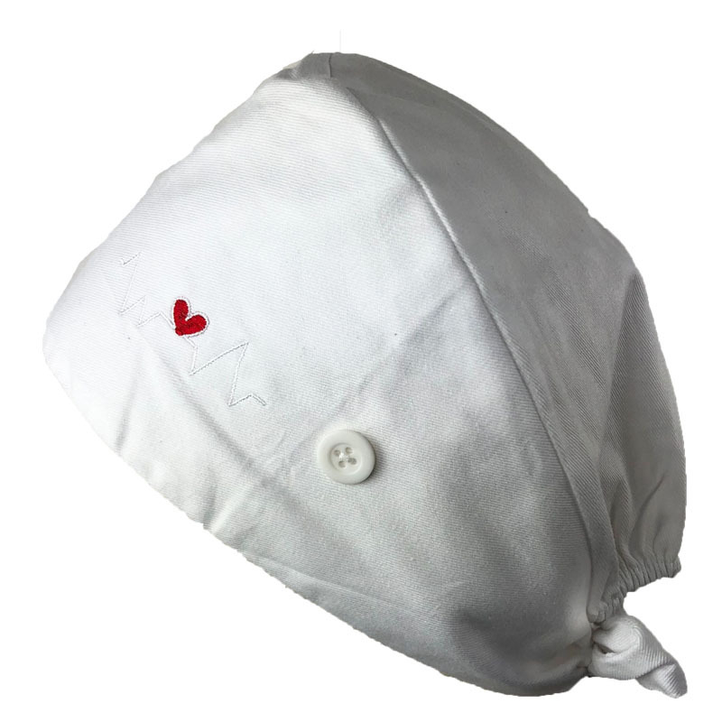 Șapcă medicală plată pentru medici și asistenți — bumbac, imprimare, logo personalizabil, vârf plat, margine dreaptă