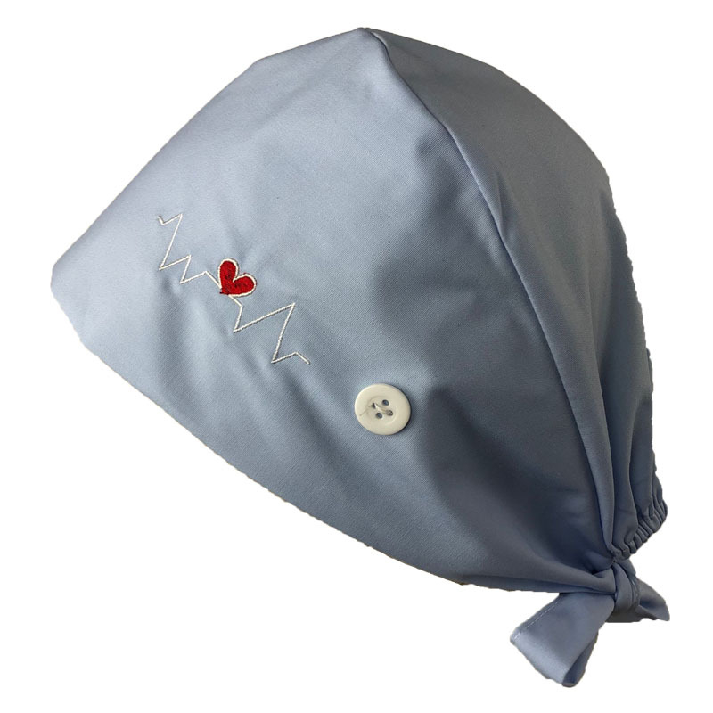 Șapcă medicală plată pentru medici și asistenți — bumbac, imprimare, logo personalizabil, vârf plat, margine dreaptă