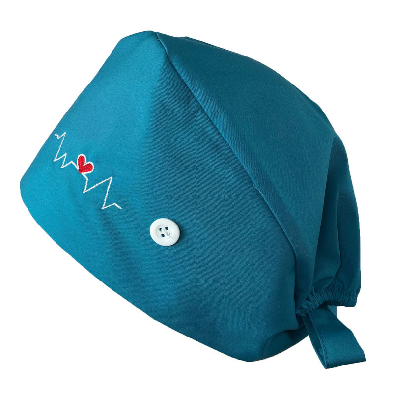 Șapcă medicală plată pentru medici și asistenți — bumbac, imprimare, logo personalizabil, vârf plat, margine dreaptă