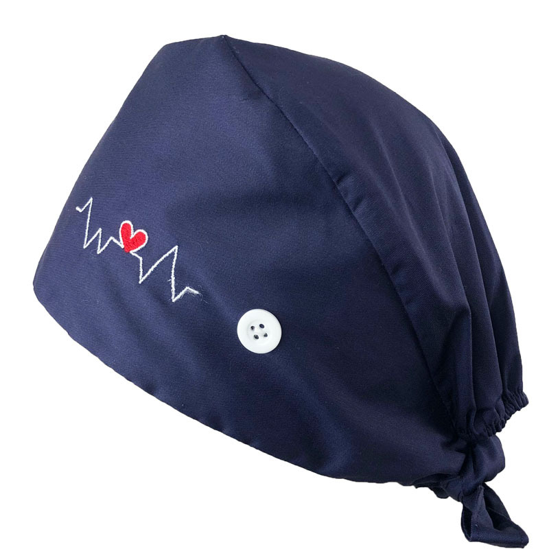 Șapcă medicală plată pentru medici și asistenți — bumbac, imprimare, logo personalizabil, vârf plat, margine dreaptă