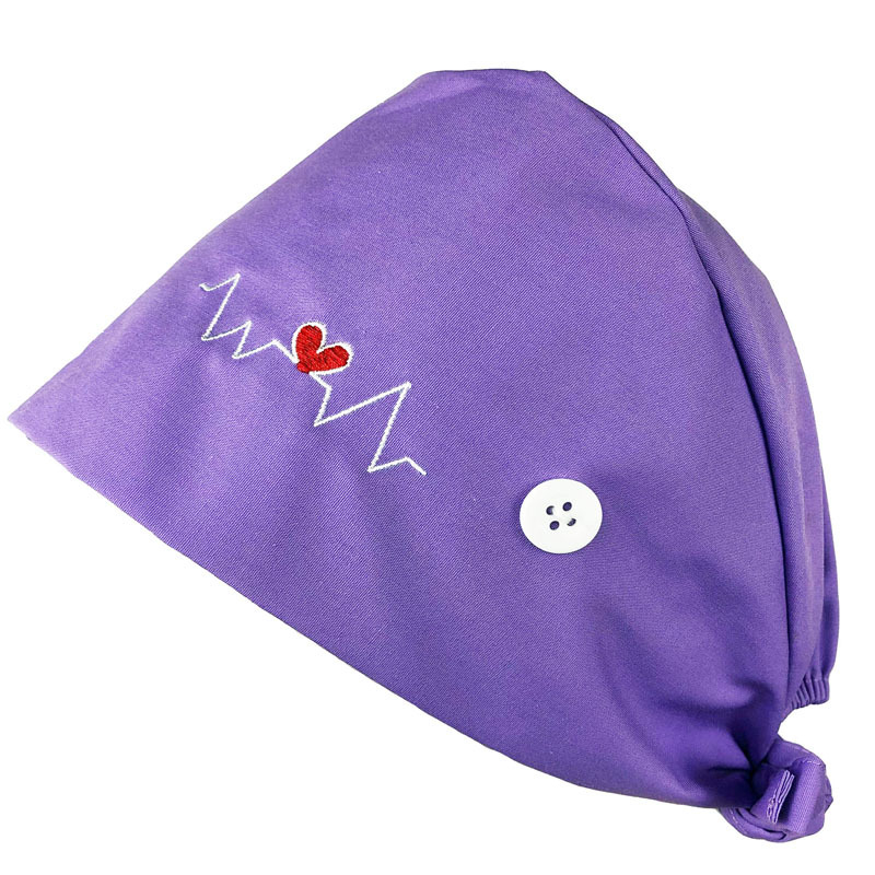 Șapcă medicală plată pentru medici și asistenți — bumbac, imprimare, logo personalizabil, vârf plat, margine dreaptă